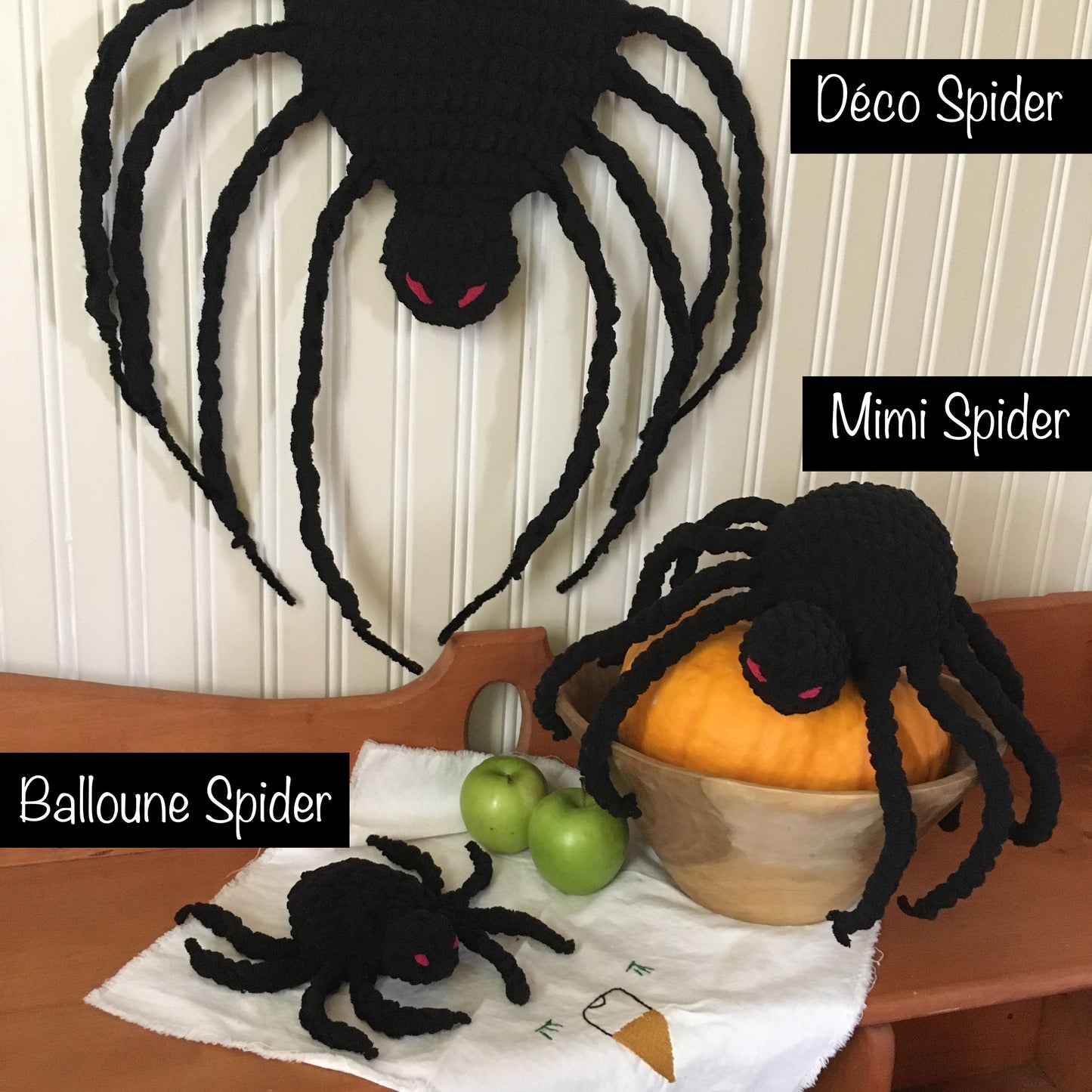 DÉCO SPIDER  Patron au crochet à télécharger - PDF Français et anglais