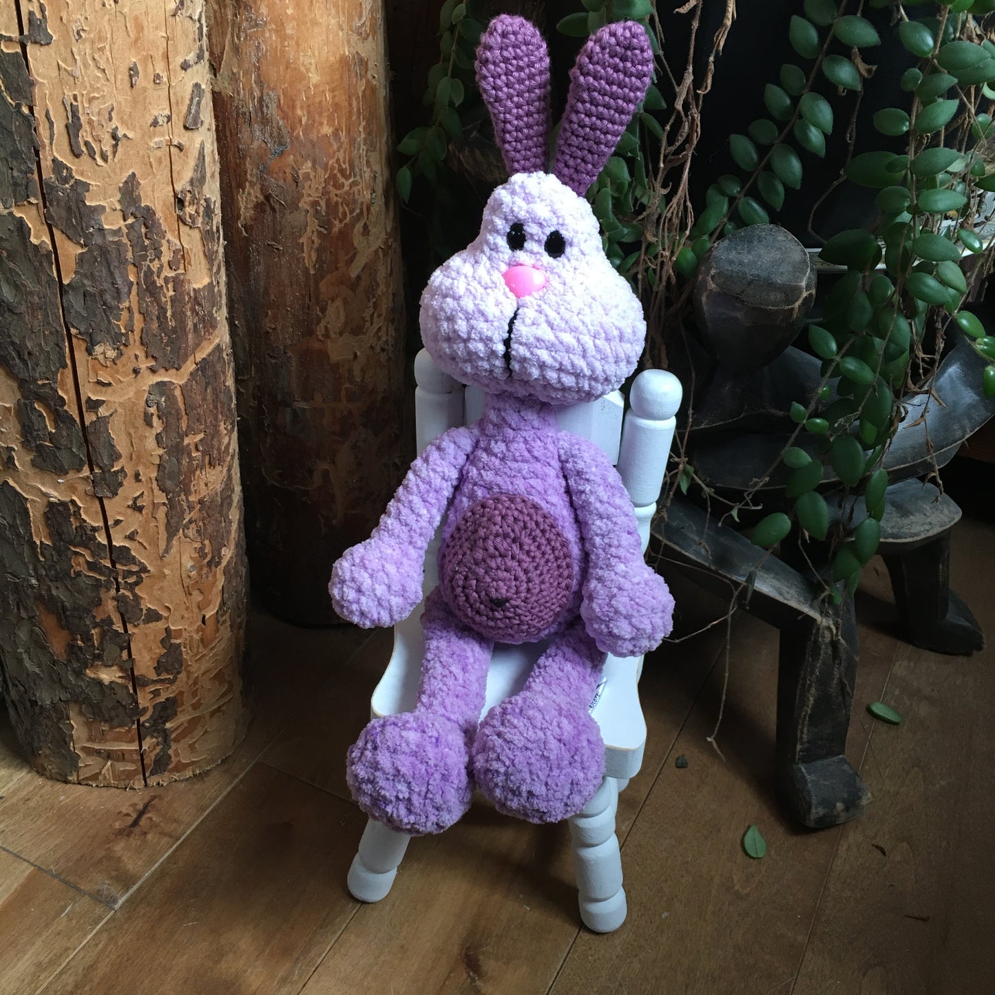 PERLIN PINPIN le lapin Squeeze-it - lilas