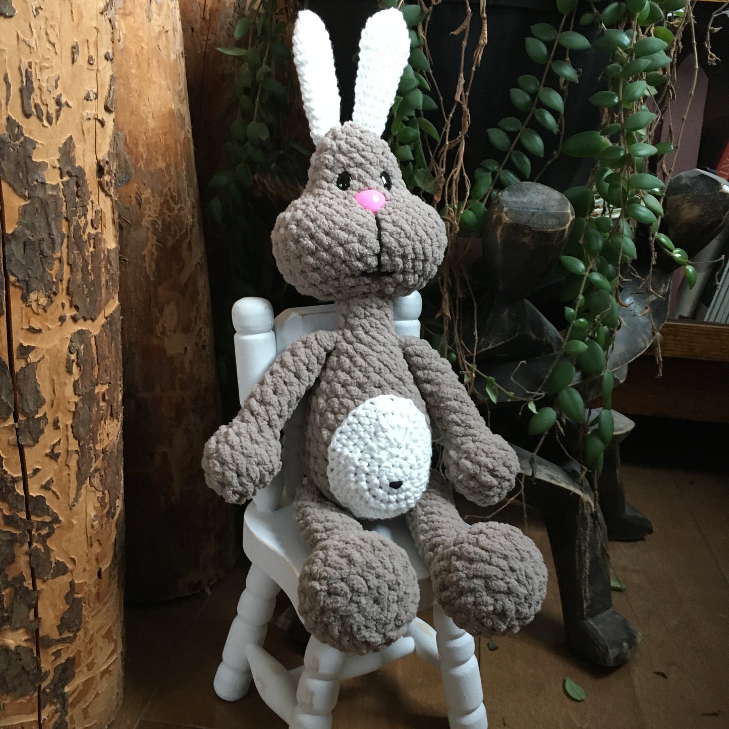 Lapin PERLIN PINPIN, Patron au crochet à télécharger, PDF Français et Anglais