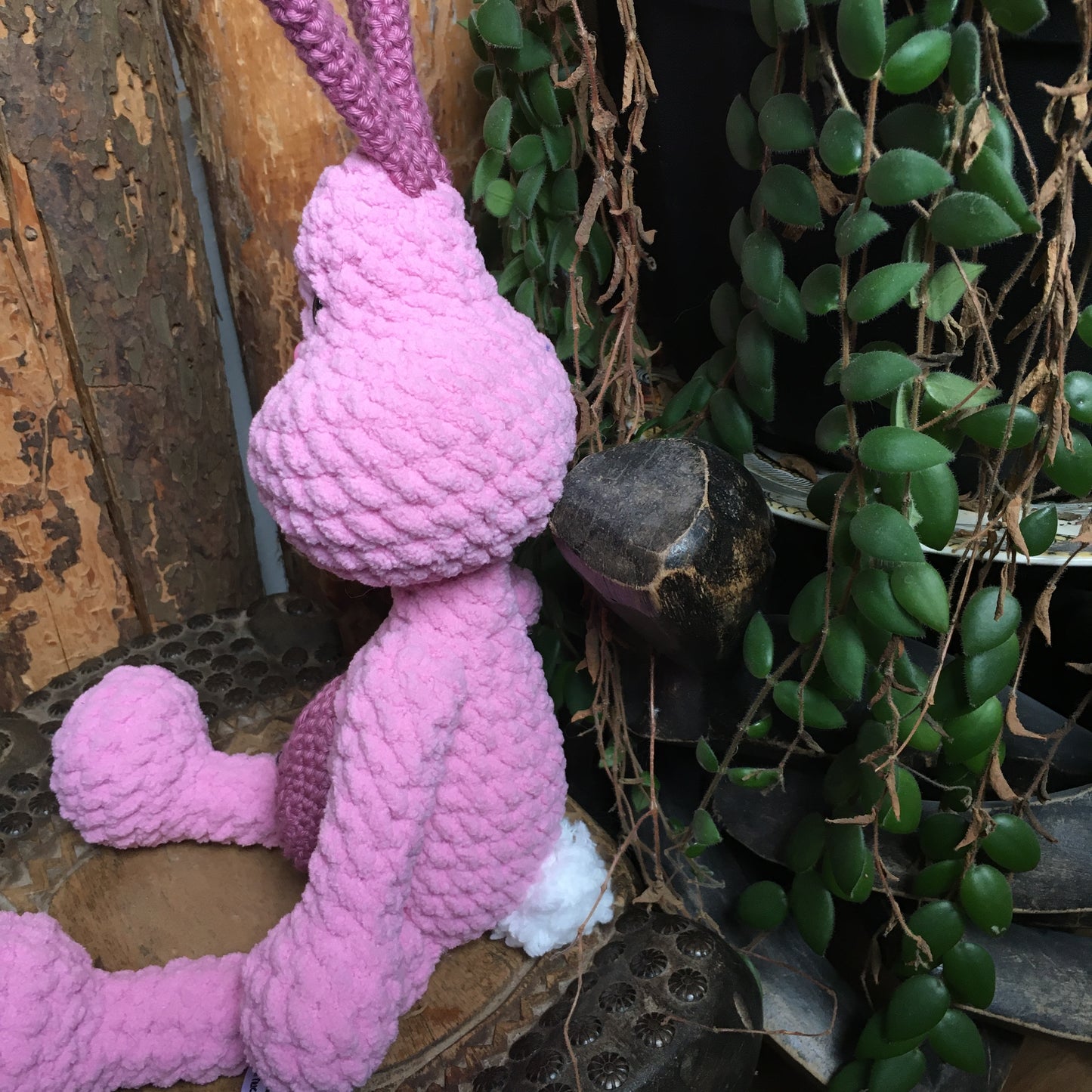 *Perlin Pinpin The Rabbit Squeeze-It - Pink