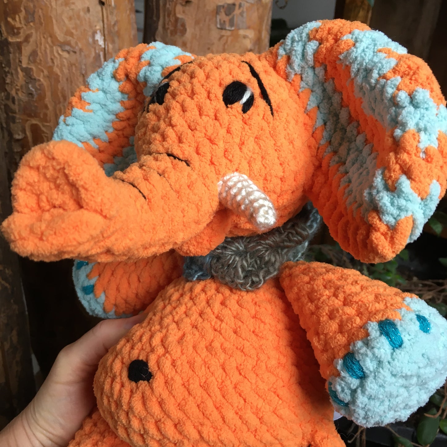 THE BIG BELLY ELEPHANT, can be personalized in born plushies