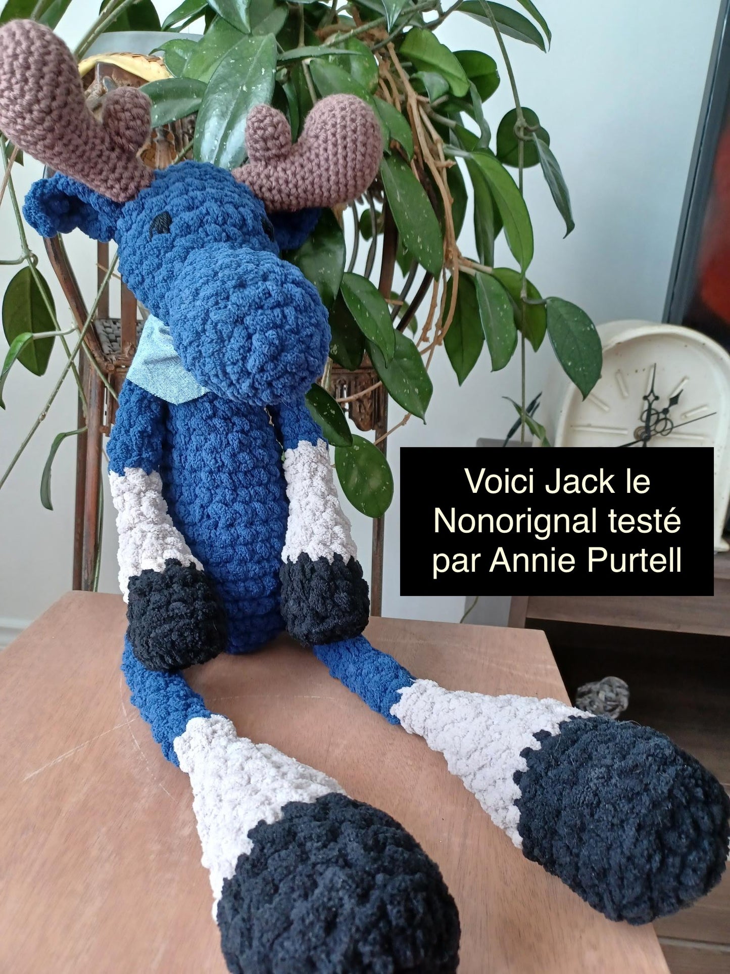 Jack le Nonorignal / the Moomoose - CROCHET PATTERN to download, French or English PDF