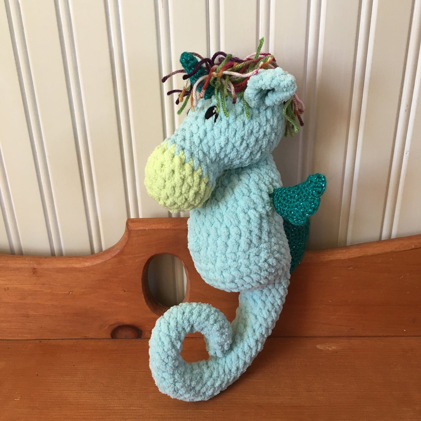 Lilicorne La Petit Unicorn des Mer, crochet pattern to download, French and English PDF