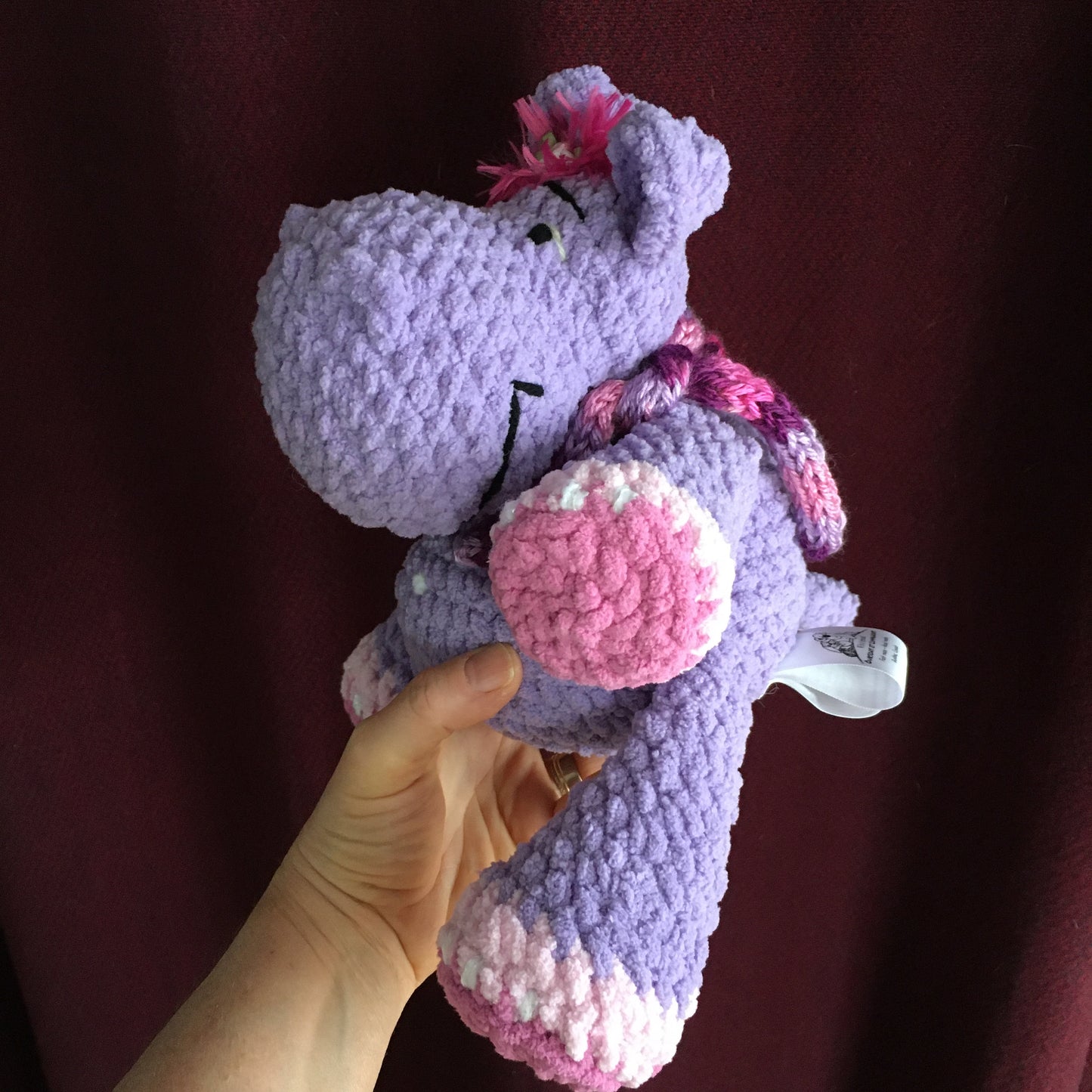 VIOLETTE l’hippopotame, Patron au crochet à télécharger, PDF français et anglais