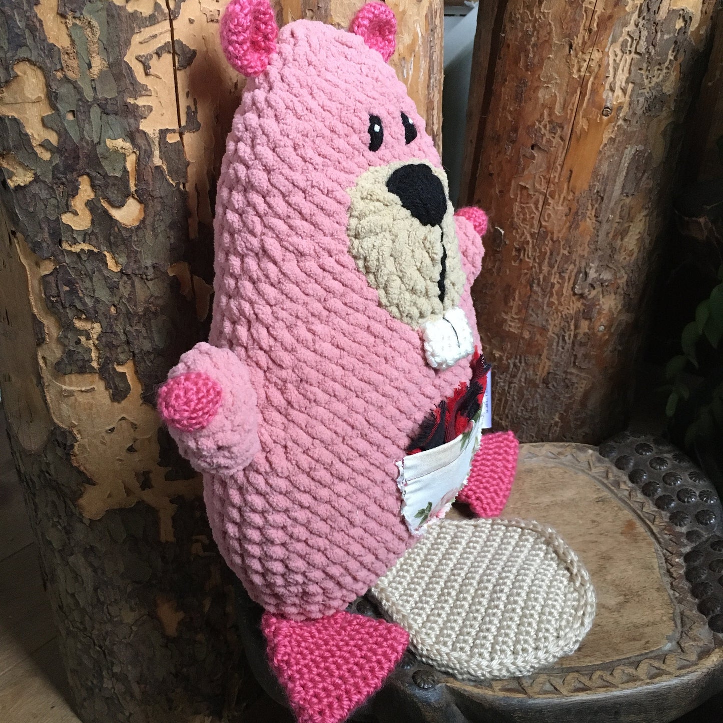WILMA THE MOTHER BEAVER pink, friend of the tooth fairy